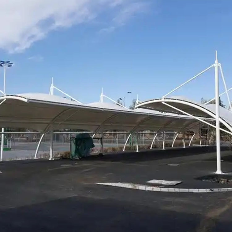 洛隆县膜结构电动车棚