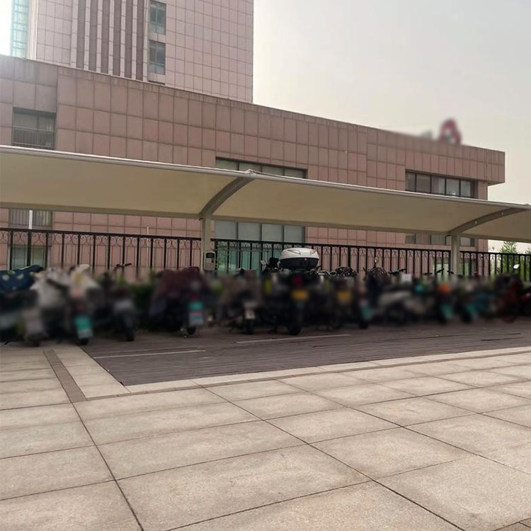 洛隆县膜结构电动车棚