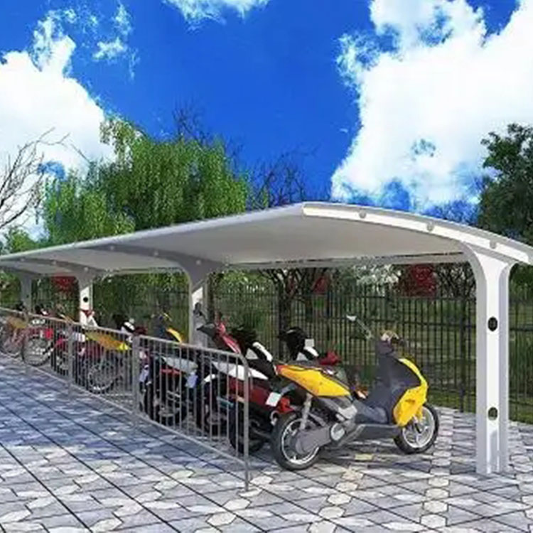 洛隆县膜结构电动车棚